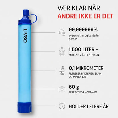 HYDRO-X1 Nødvannfilter (1 500 liter)